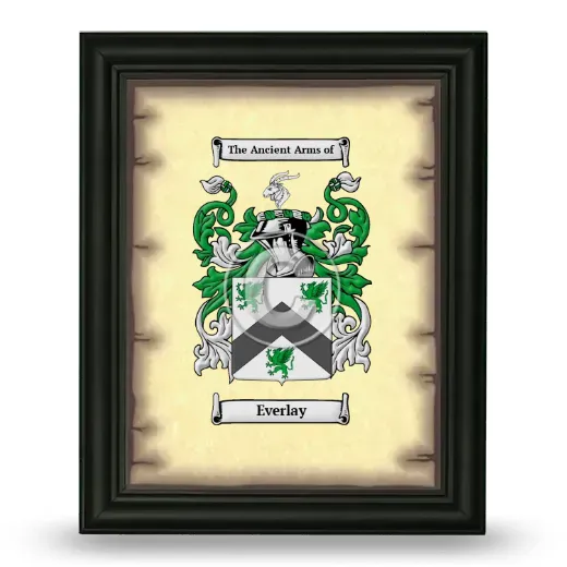 Everlay Coat of Arms Framed - Black