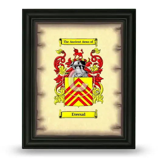 Eversal Coat of Arms Framed - Black