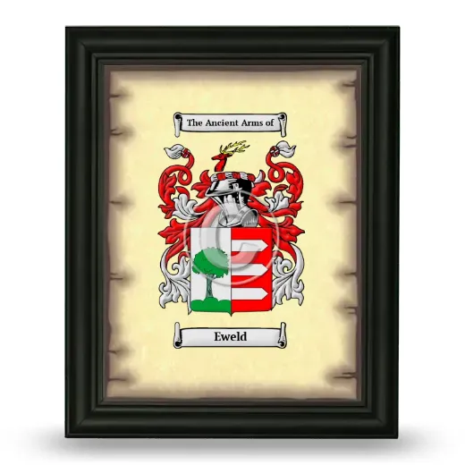 Eweld Coat of Arms Framed - Black