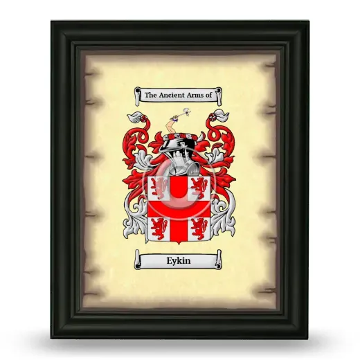 Eykin Coat of Arms Framed - Black