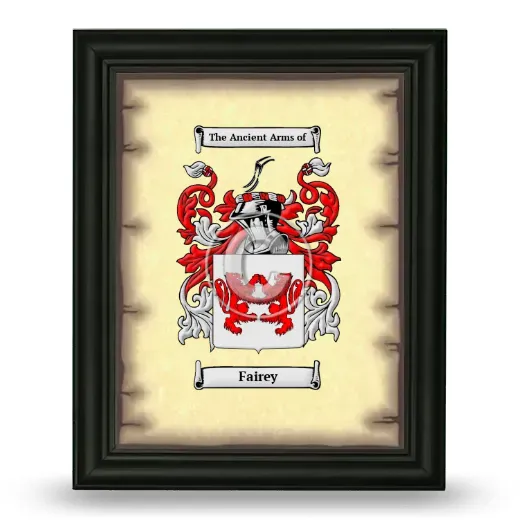 Fairey Coat of Arms Framed - Black