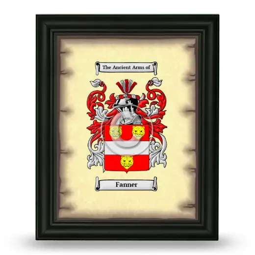 Fanner Coat of Arms Framed - Black
