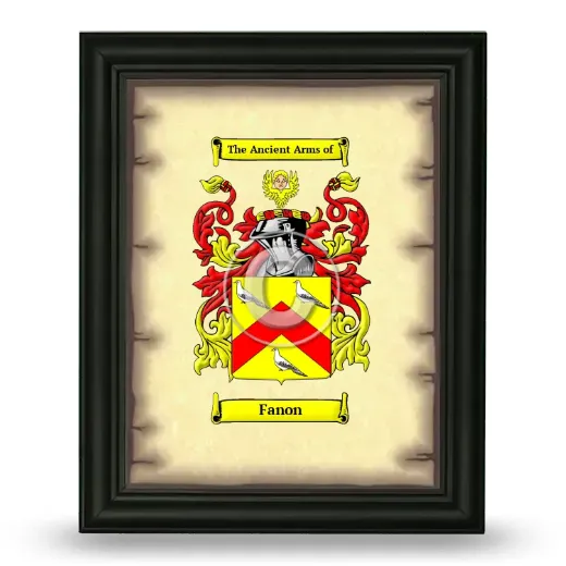 Fanon Coat of Arms Framed - Black