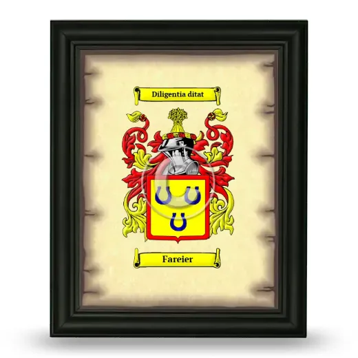 Fareier Coat of Arms Framed - Black