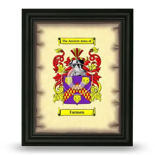 Farmen Coat of Arms Framed - Black