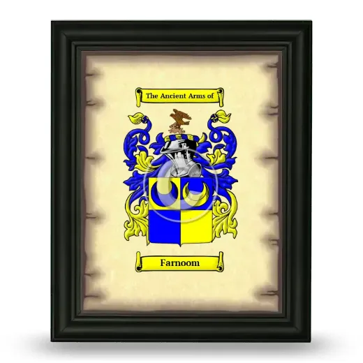 Farnoom Coat of Arms Framed - Black