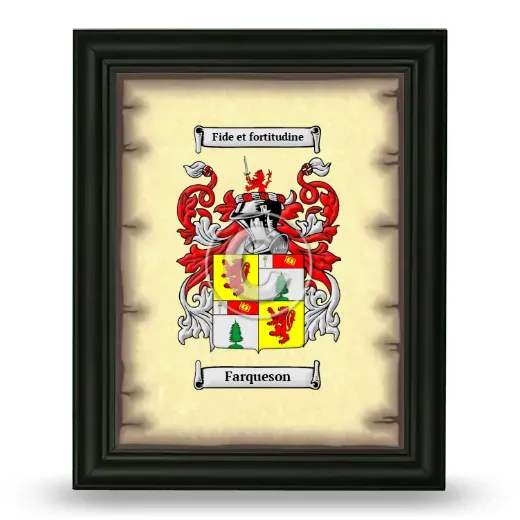 Farqueson Coat of Arms Framed - Black