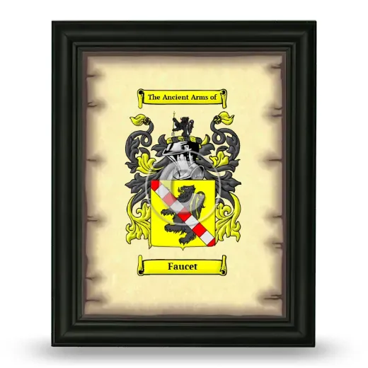 Faucet Coat of Arms Framed - Black