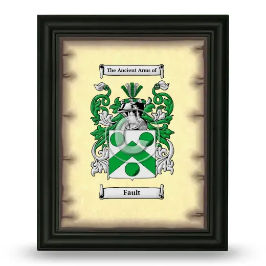 Fault Coat of Arms Framed - Black