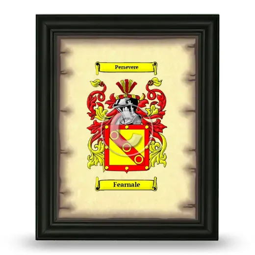 Fearnale Coat of Arms Framed - Black