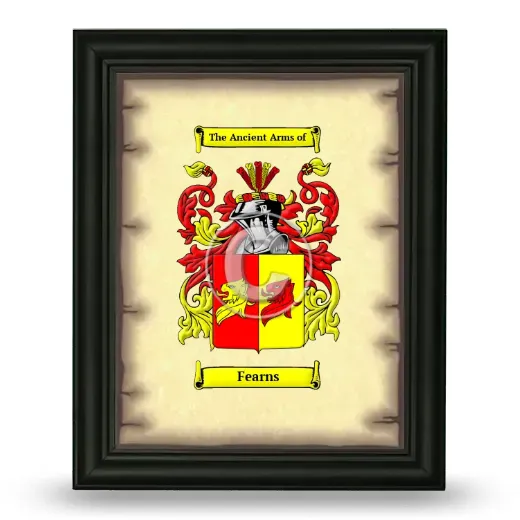 Fearns Coat of Arms Framed - Black
