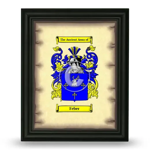 Feber Coat of Arms Framed - Black