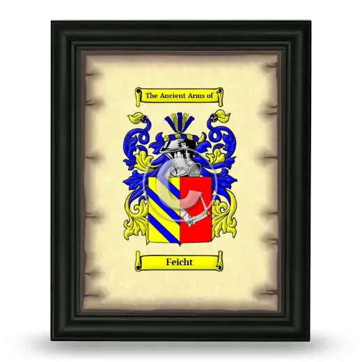 Feicht Coat of Arms Framed - Black