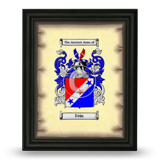 Fein Coat of Arms Framed - Black