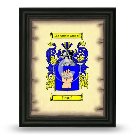 Feistel Coat of Arms Framed - Black