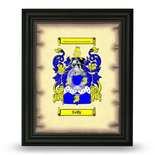 Felly Coat of Arms Framed - Black