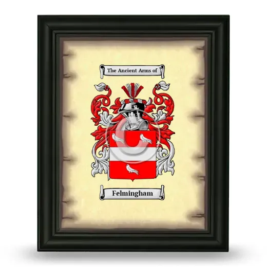 Felmingham Coat of Arms Framed - Black