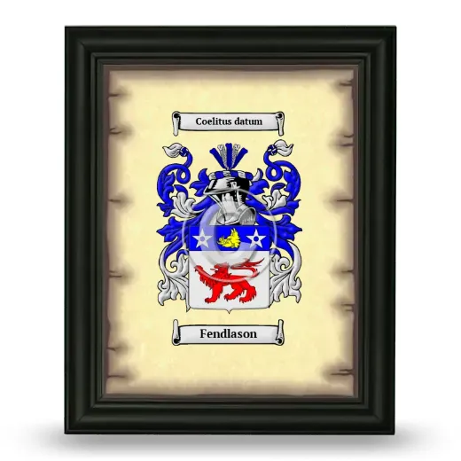 Fendlason Coat of Arms Framed - Black