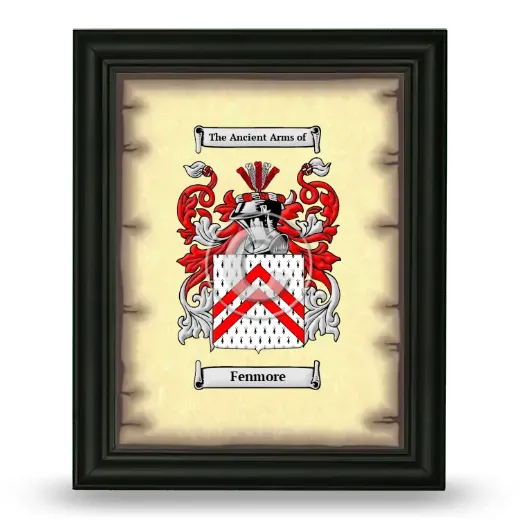 Fenmore Coat of Arms Framed - Black