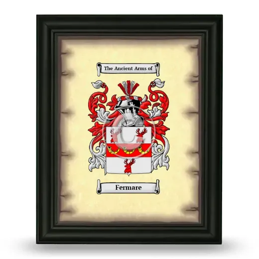 Fermare Coat of Arms Framed - Black