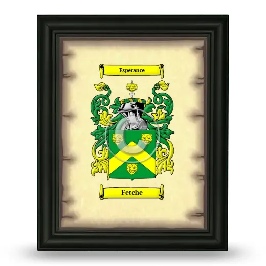 Fetche Coat of Arms Framed - Black