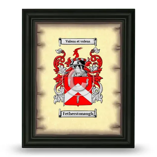 Fetherstonaugh Coat of Arms Framed - Black