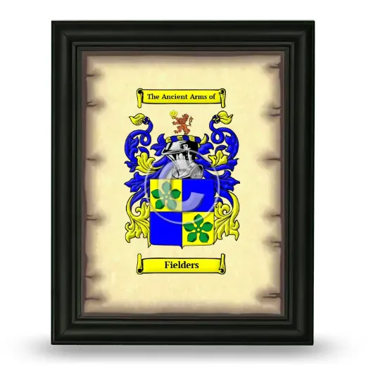 Fielders Coat of Arms Framed - Black