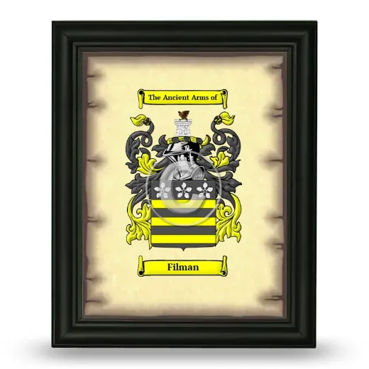 Filman Coat of Arms Framed - Black