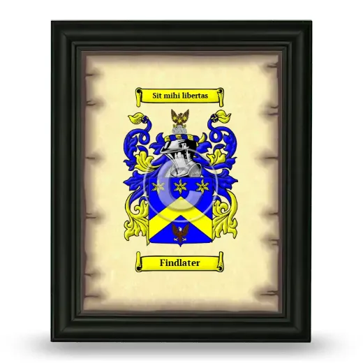 Findlater Coat of Arms Framed - Black