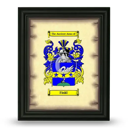 Finkl Coat of Arms Framed - Black