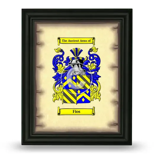 Fios Coat of Arms Framed - Black