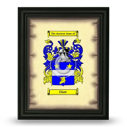 Fiset Coat of Arms Framed - Black
