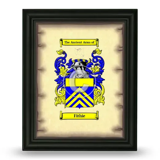 Fithie Coat of Arms Framed - Black