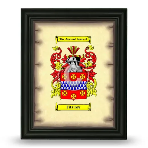 Fitz'roy Coat of Arms Framed - Black