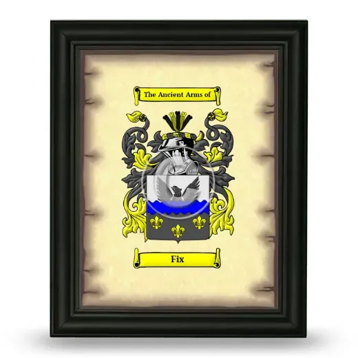 Fix Coat of Arms Framed - Black