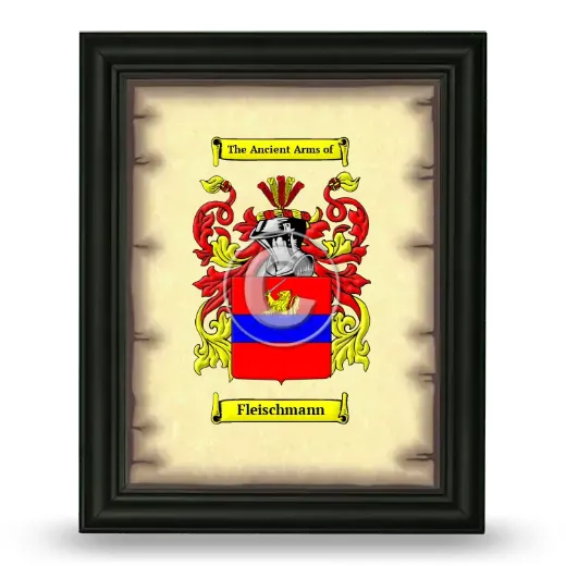 Fleischmann Coat of Arms Framed - Black