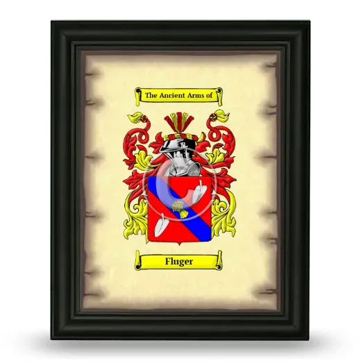 Fluger Coat of Arms Framed - Black