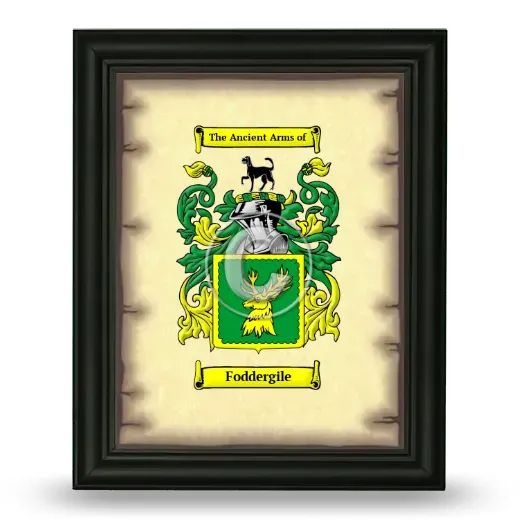 Foddergile Coat of Arms Framed - Black