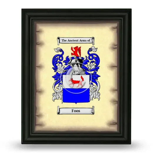 Foos Coat of Arms Framed - Black