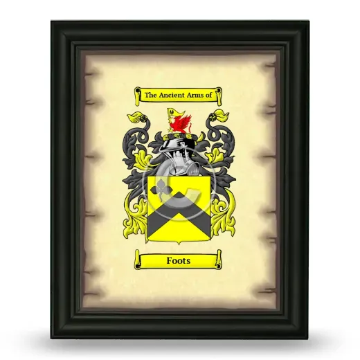 Foots Coat of Arms Framed - Black