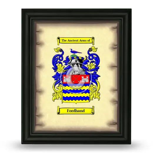 Fordhand Coat of Arms Framed - Black