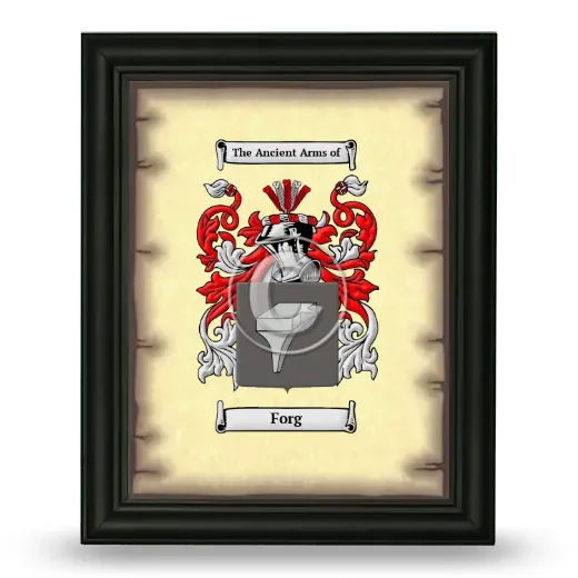Forg Coat of Arms Framed - Black