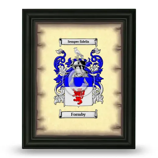 Formby Coat of Arms Framed - Black