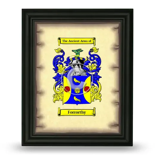 Forrorthy Coat of Arms Framed - Black