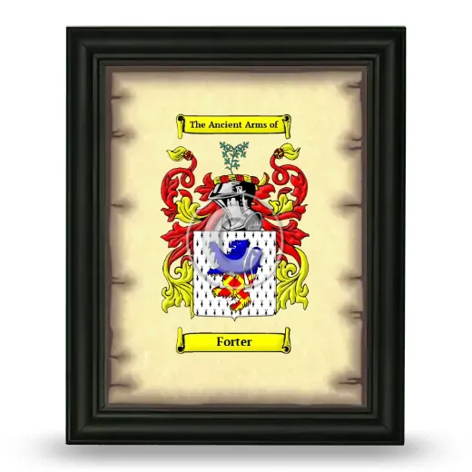 Forter Coat of Arms Framed - Black