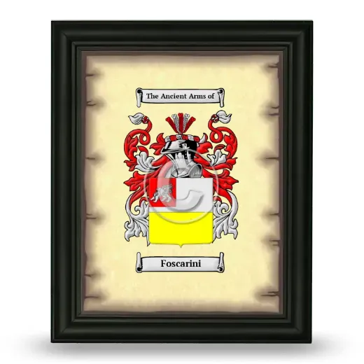 Foscarini Coat of Arms Framed - Black