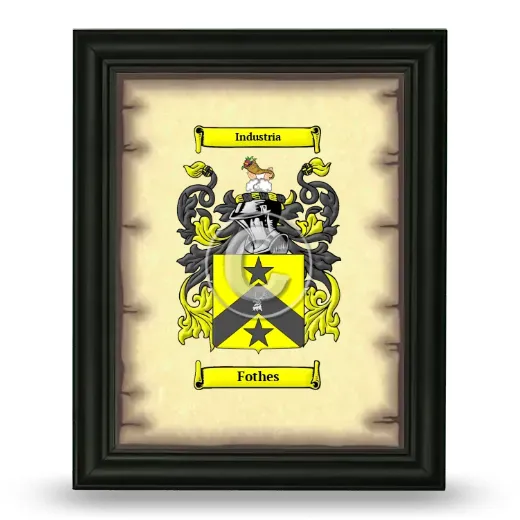 Fothes Coat of Arms Framed - Black