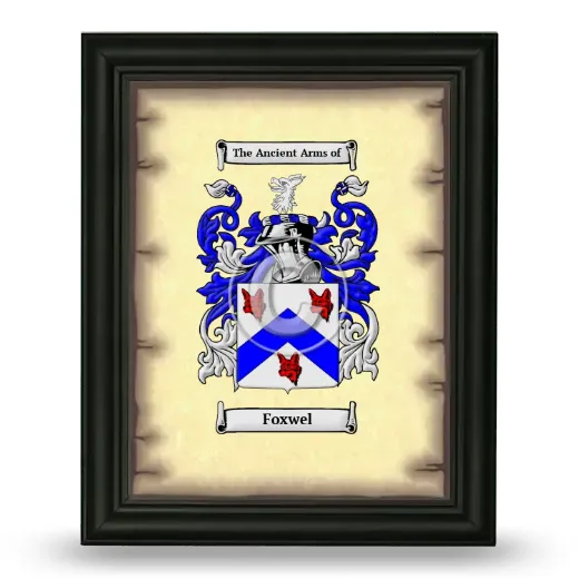 Foxwel Coat of Arms Framed - Black