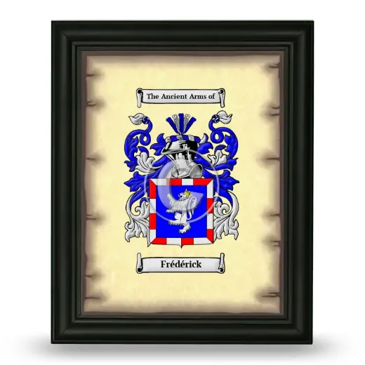 Frédérick Coat of Arms Framed - Black