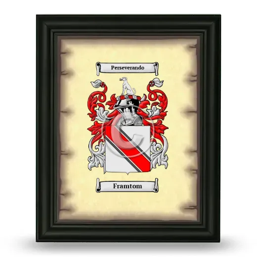 Framtom Coat of Arms Framed - Black